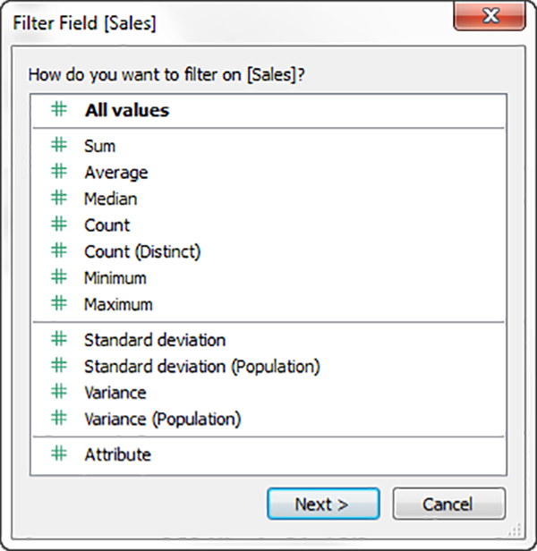 فیلتر کردن (Filter) داده ها در نرم افزار تبلو - داده کاوی ویستا