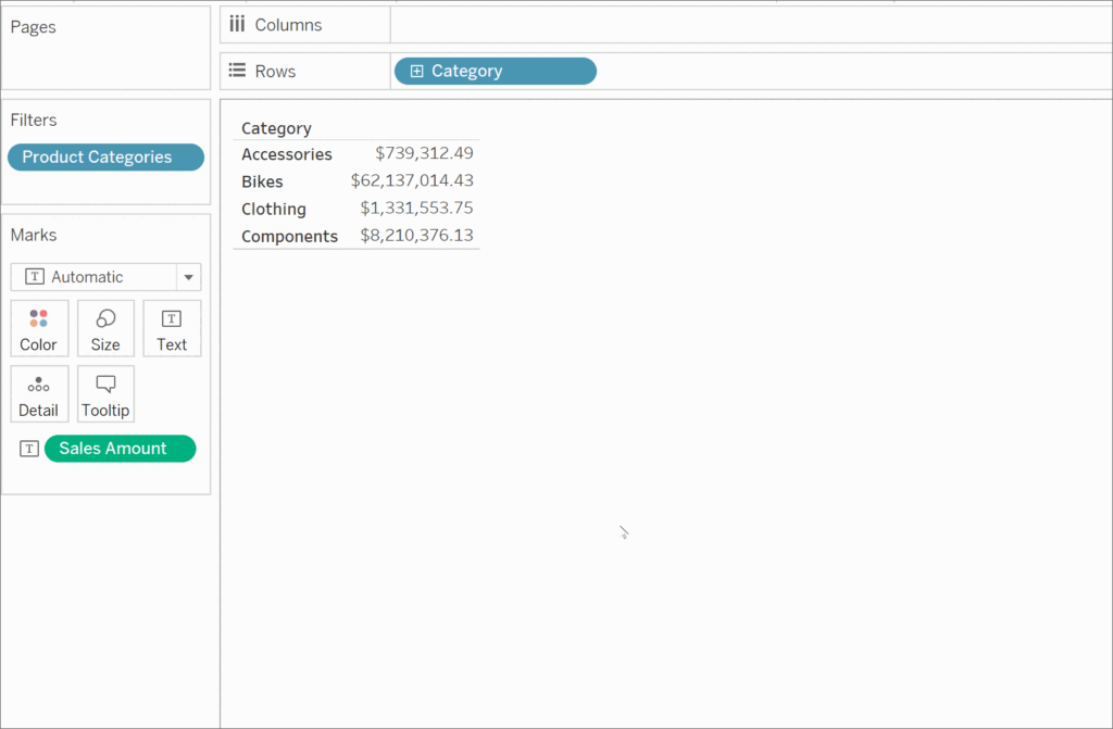 Drill down in Tableau-VISTA