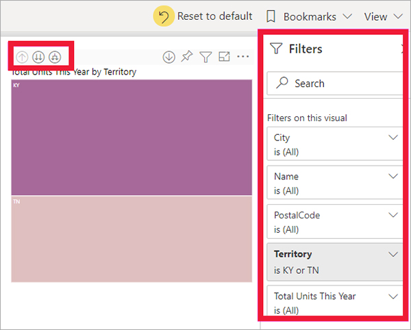 Drill mode in Power BI-VISTA