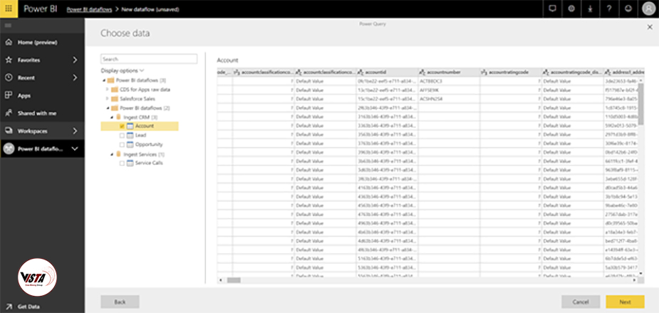 آمادگی داده های ETL در Power BI همراه با جریان داده ها - داده کاوی ویستا