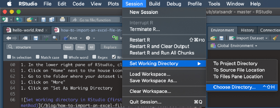 How to import Excel file in R