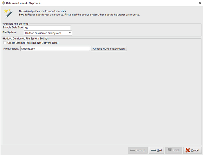 Importing Data in Rapidminer-VISTA