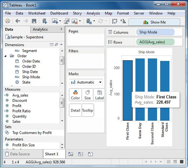 Numeric Calculations در Tableau-داده کاوی ویستا