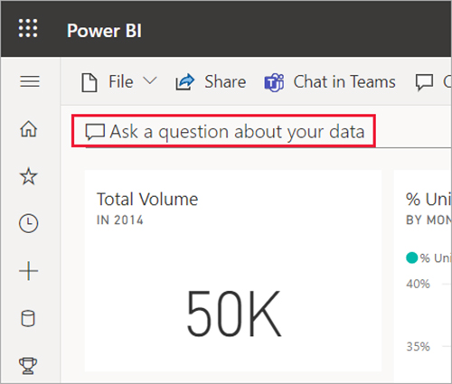 Q&A feature in Power BI-VISTA