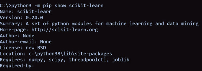 Installing Scikit-Learn in Python