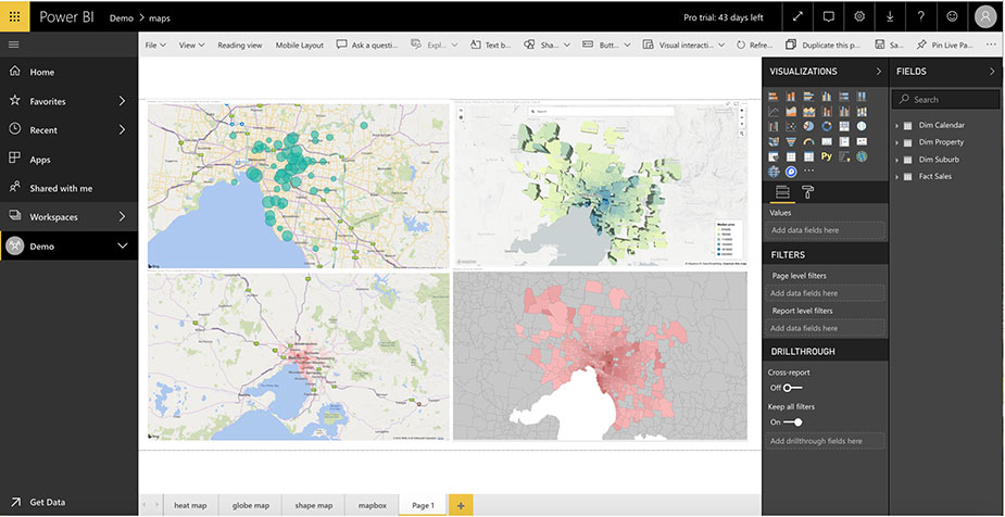 ایجاد تجسم Shape Map در Power BI Desktop - داده کاوی ویستا