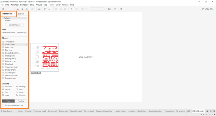 Tableau Dashboard-VISTA