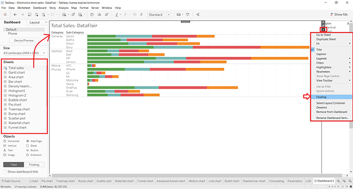 Tableau Dashboard-VISTA