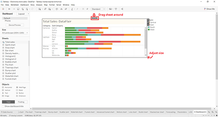 Tableau Dashboard-VISTA