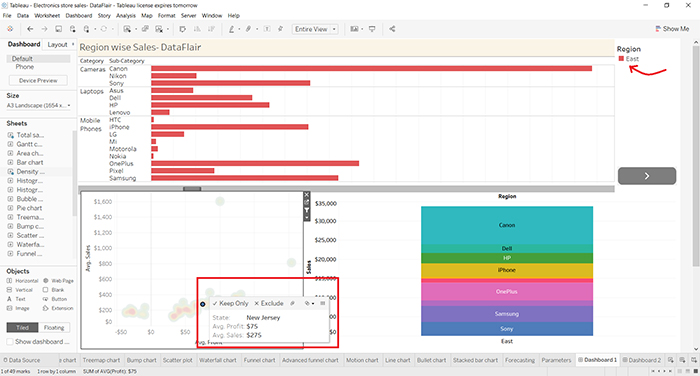 Tableau Dashboard-VISTA