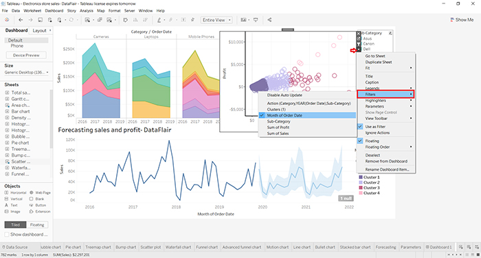 Tableau Dashboard-VISTA