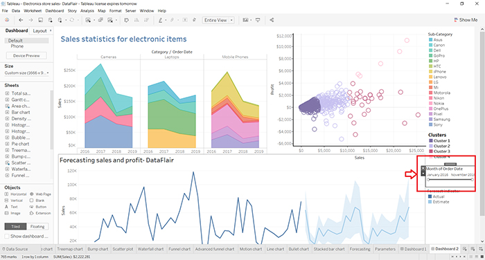 Tableau Dashboard-VISTA