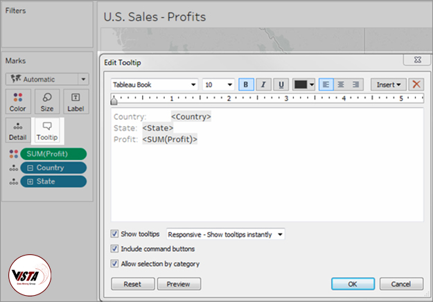 Tooltip in Tableau - داده کاوی ویستا