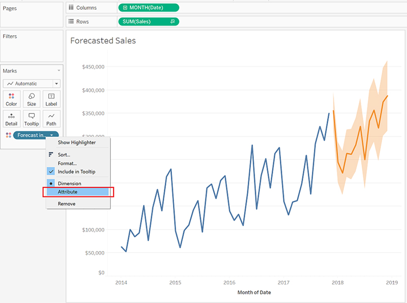 Using Forecasting in Tableau-VISTA