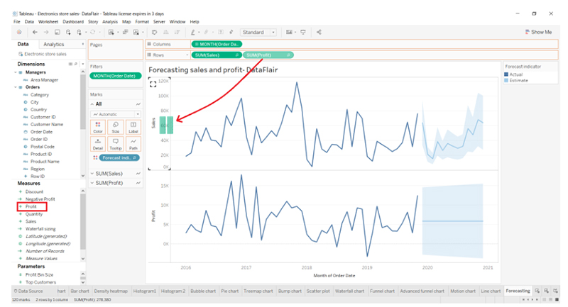 Using Forecasting in Tableau-VISTA