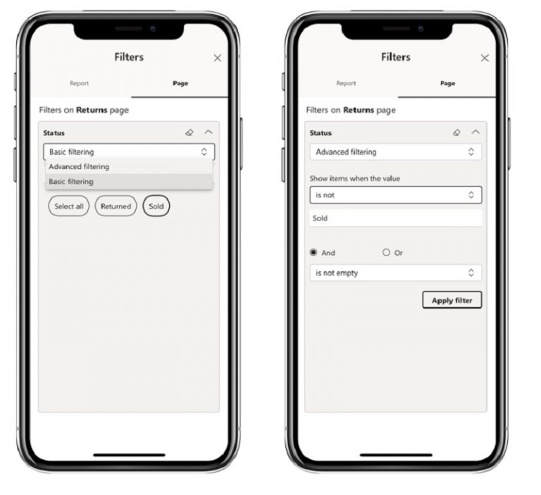 گزارشات در Power BI Mobile- داده کاوی ویستا