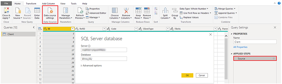 دریافت داده ها از منبع داده رابطه ای در Power BI - داده کاوی ویستا