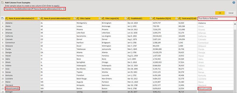 یک ستون از نمونه‌ها در Power BI Desktop اضافه کنید - داده کاوی ویستا