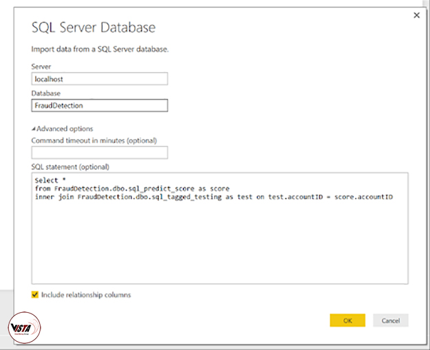 از طریق Power BI به Microsoft SQL Server متصل شوید - داده کاوی ویستا