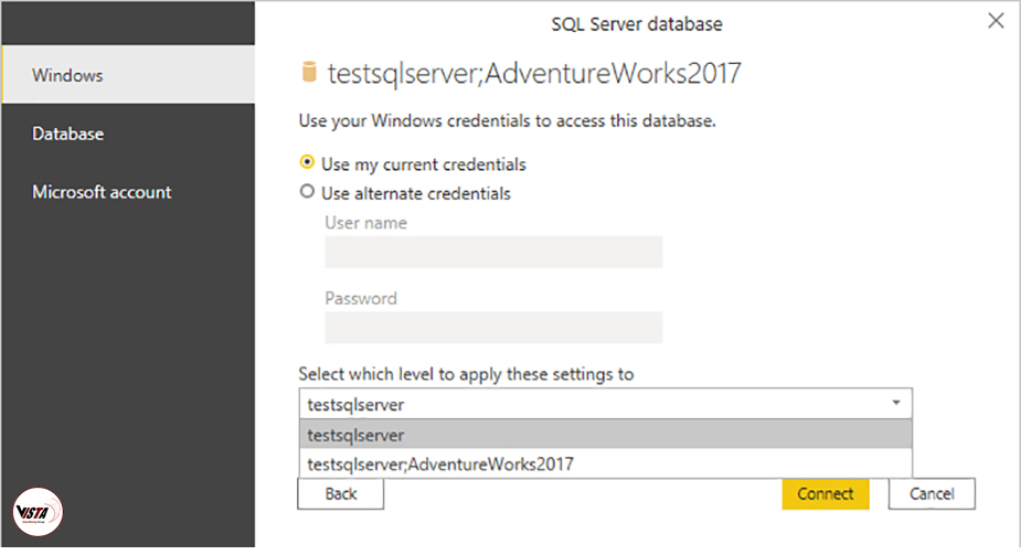 از طریق Power BI به Microsoft SQL Server متصل شوید - داده کاوی ویستا