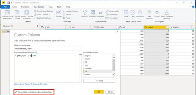 ایجاد ستون سفارشی (Custom Column) در Power BI - داده کاوی ویستا