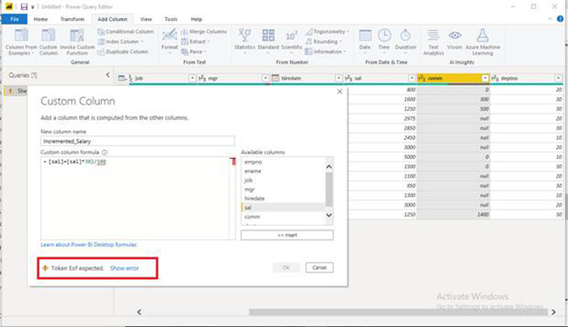 ایجاد ستون سفارشی (Custom Column) در Power BI - داده کاوی ویستا