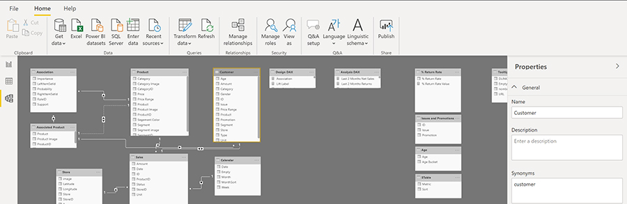 مشخصات داده در نرم افزار Power BI - داده کاوی ویستا