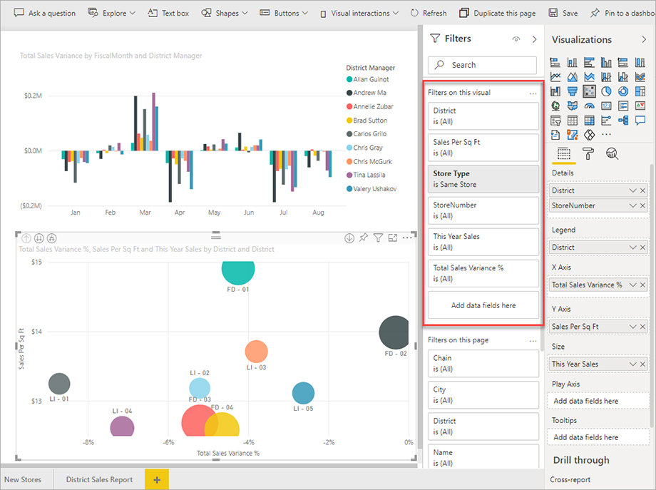 به گزارش Power BI فیلتر اضافه کنید - داده کاوی ویستا