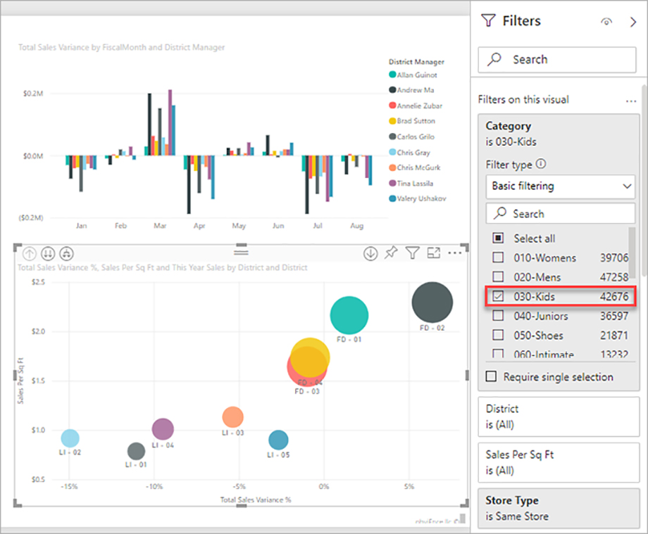 به گزارش Power BI فیلتر اضافه کنید - داده کاوی ویستا