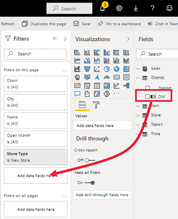 به گزارش Power BI فیلتر اضافه کنید - داده کاوی ویستا