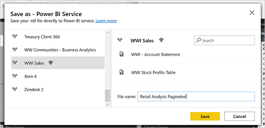 گزارش صفحه بندی شده را به سرویس Power BI منتشر کنید - داده کاوی ویستا