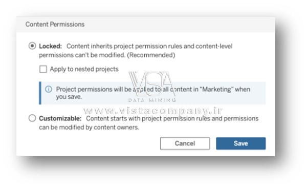 مجوزهای Tableau Server - داده کاوی ویستا