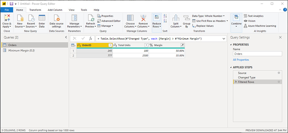 استفاده از پارامتر (Parameter) در نرم افزار Power BI - داده کاوی ویستا