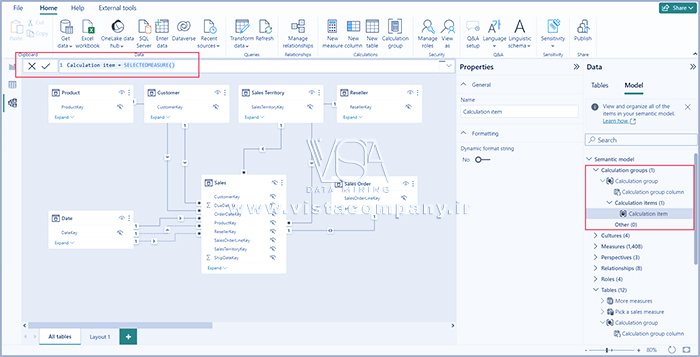 ایجاد گروه های محاسباتی Calculation Groups در Power BI - داده کاوی ویستا