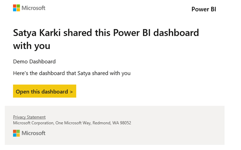 دسترسی به گزارش‌ها و داشبوردهای Power BI - داده کاوی ویستا