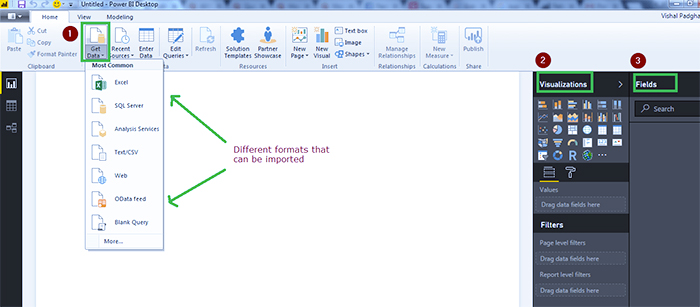 ایجاد داشبورد در Power BI – داده کاوی ویستا