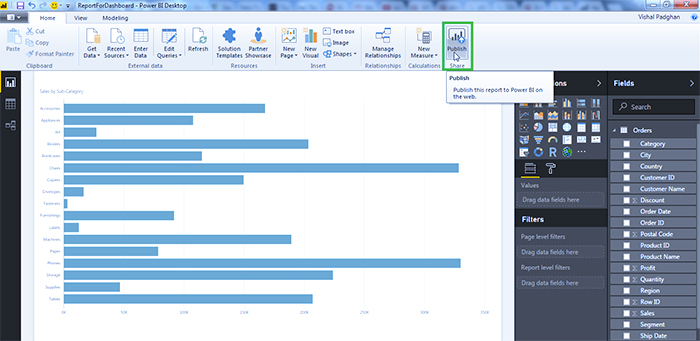 ایجاد داشبورد در Power BI – داده کاوی ویستا