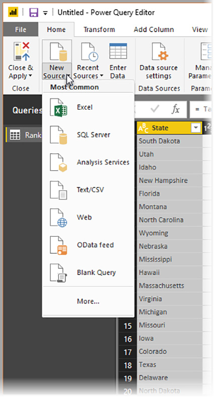 استفاده از Power Query در Power BI Desktop - داده کاوی ویستا