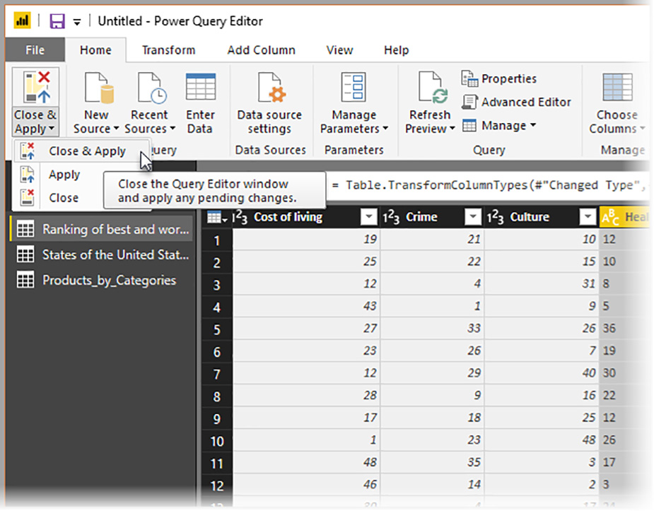 استفاده از Power Query در Power BI Desktop - داده کاوی ویستا