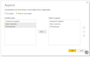 ترکیب چندین جدول در Power BI - داده کاوی ویستا