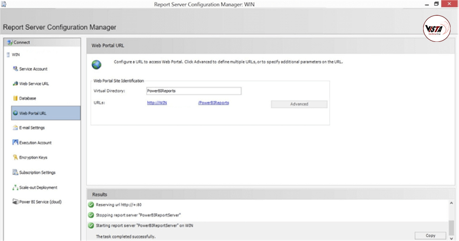 نصب و پیکر بندی  Report server power BI - داده کاوی ویستا