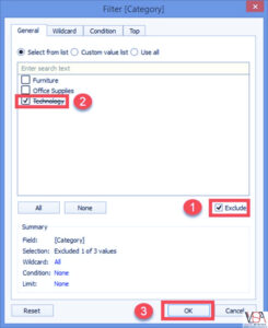 معرفی انواع فیلتر ها در Tableau - داده کاوی ویستا