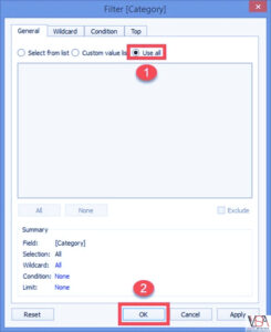 معرفی انواع فیلتر ها در Tableau - داده کاوی ویستا