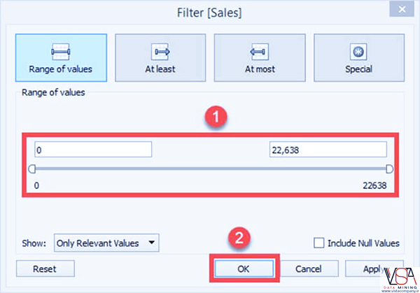 معرفی انواع فیلتر ها در Tableau - داده کاوی ویستا