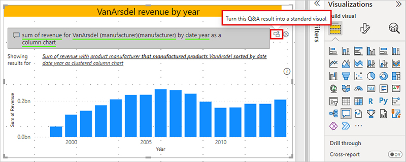 پرسش و پاسخ تصویری (Q&A) در گزارش Power BI - داده کاوی ویستا