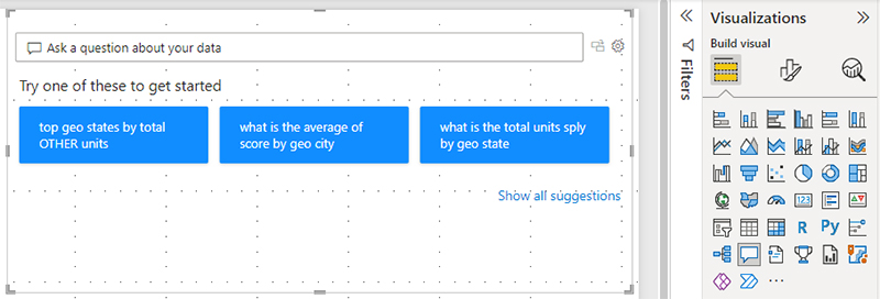 پرسش و پاسخ تصویری (Q&A) در گزارش Power BI - داده کاوی ویستا