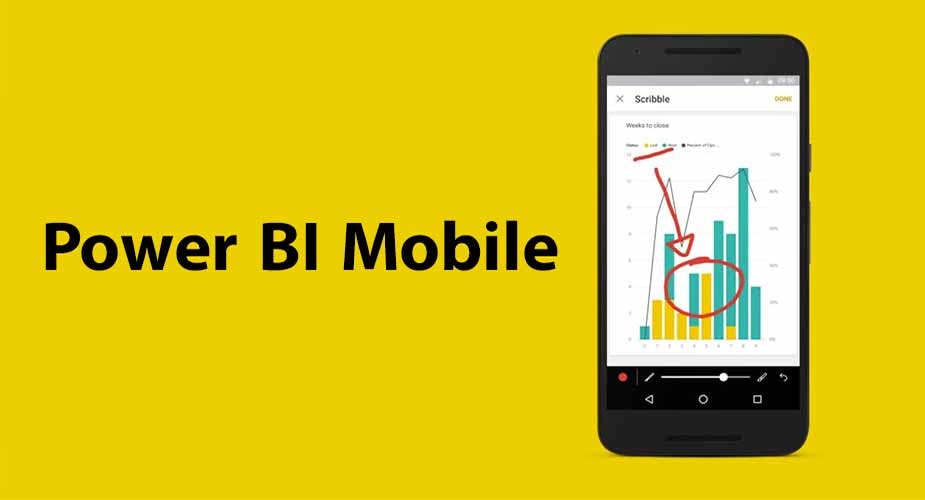 برنامه‌های تلفن همراه Power BI - داده کاوی ویستا