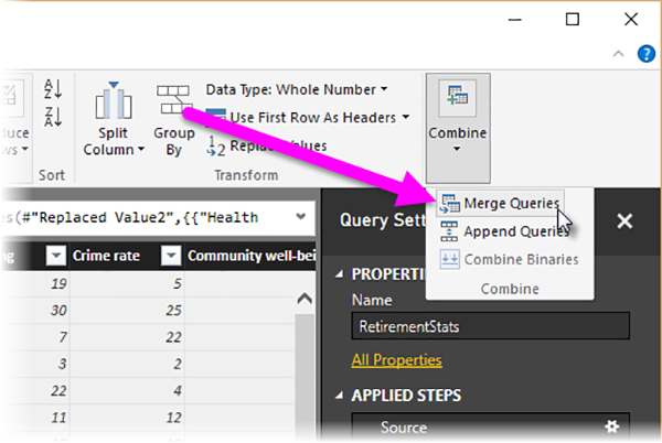 Combining data در Power BI Desktop - داده کاوی ویستا