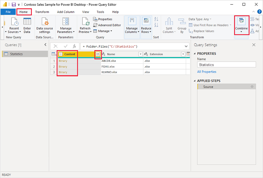 Combining data در Power BI Desktop - داده کاوی ویستا