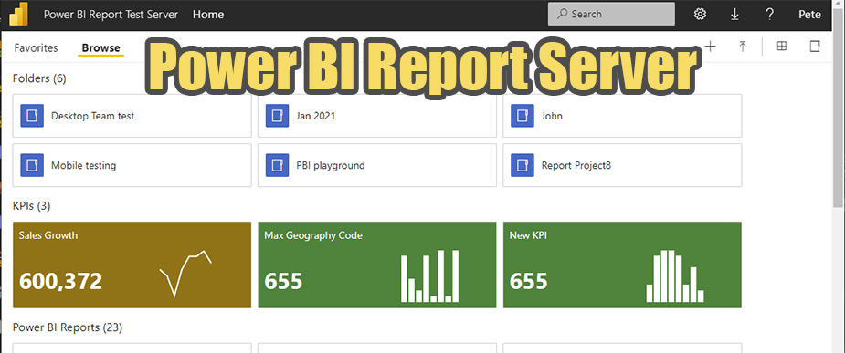 Power BI Report Server - داده کاوی ویستا